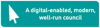 Image of the a digital enabled modern well run council logo