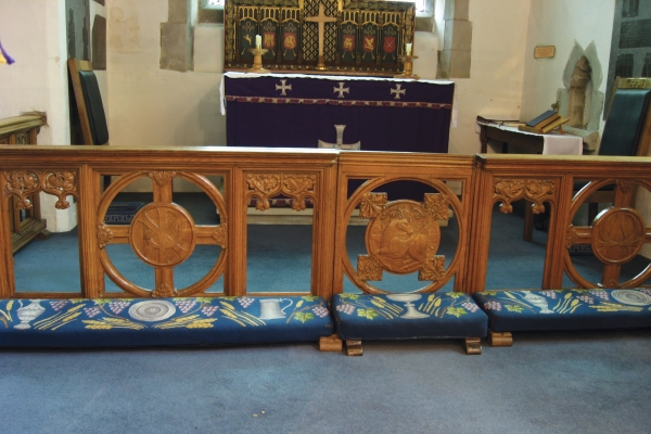 Photo of Altar Rail and Plaque at St Giles Church