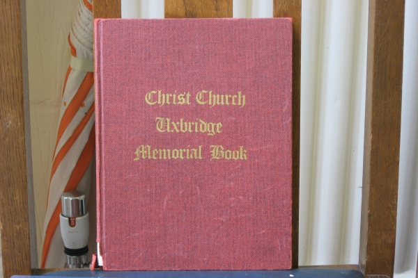 Photo of Book of Remembrance at Christ Church, Uxbridge