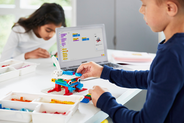 Picture of children coding