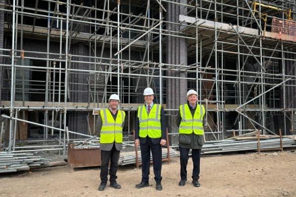 Cllr Bianco, Cllr Edwards and Cllr Goddard visit new leisure centre
