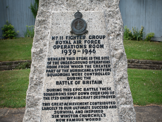A photo of the WW2 monument