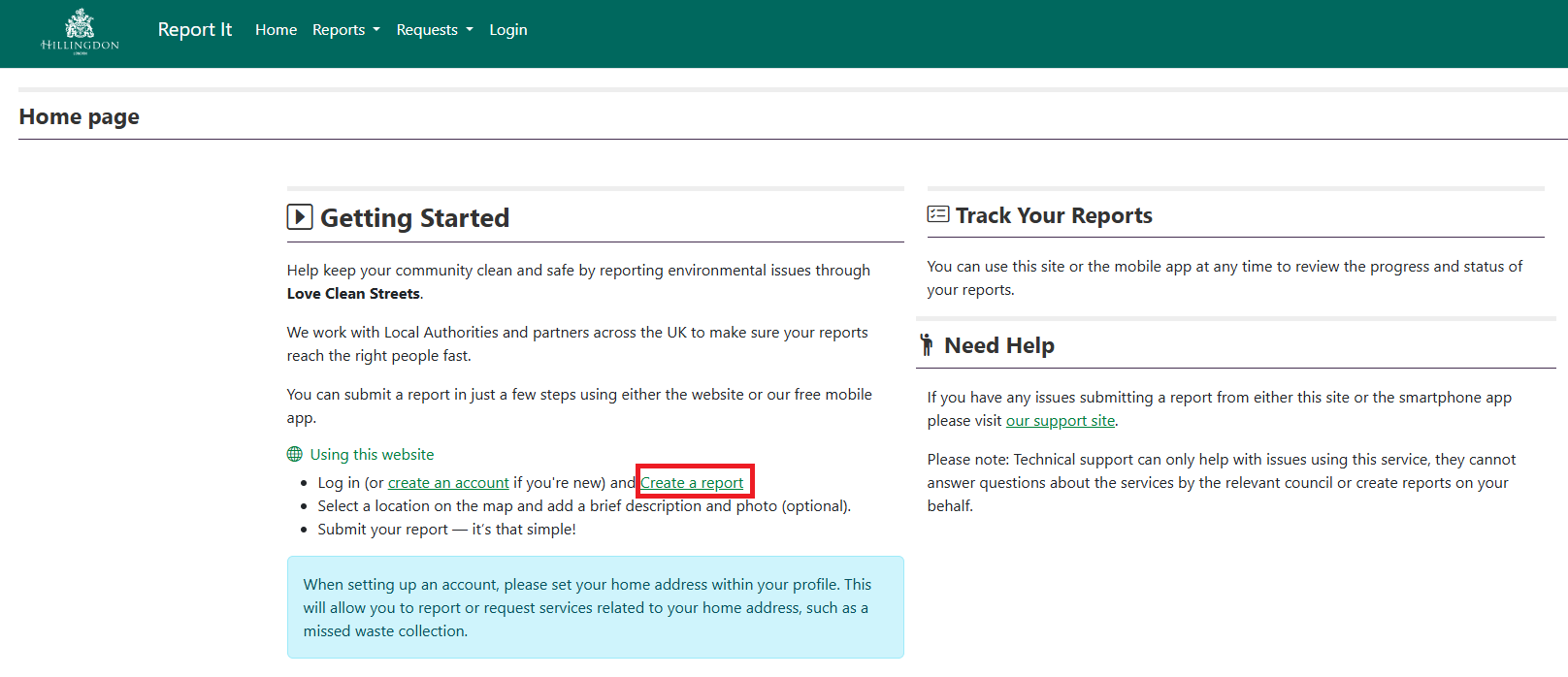 LCS Getting started - create a report screenshot