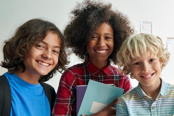 Group of young people smiling