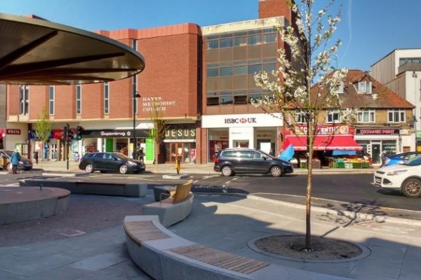 View of Hayes Town Centre Highstreet