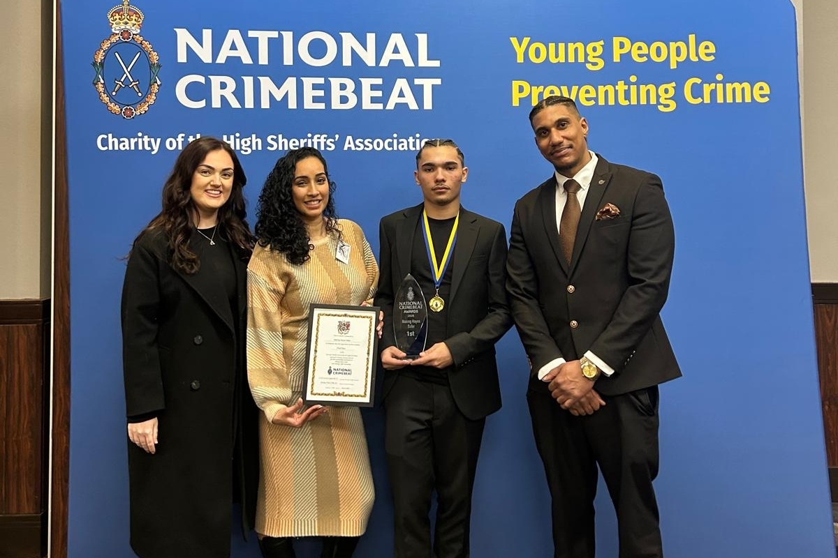 Image of the Making Hayes Safer team with their award