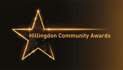 Image of a star with the wording Hillingdon Community Awards
