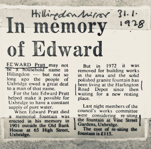 Hillingdon mirror 1928