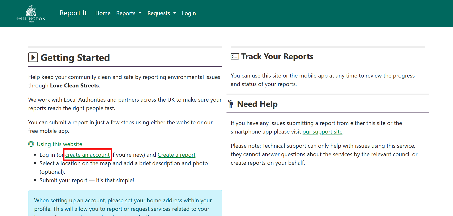 LCS - Getting started screenshot