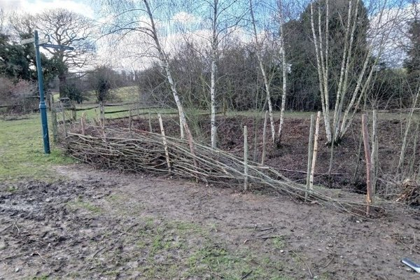 Image of work being done at Minet park