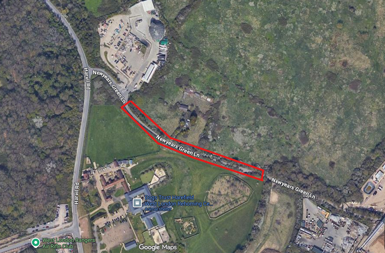 Road closure map