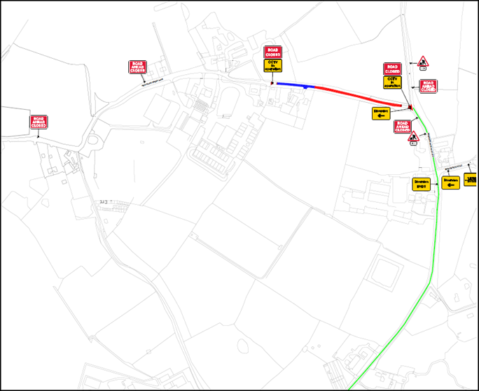New Years Green Lane diversion route