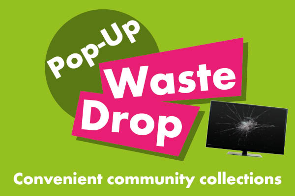 Graphic image for the Pop-Up Waste Drop service