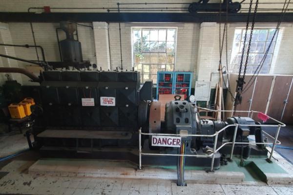 Photo of the generator at the Battle of Britain Bunker