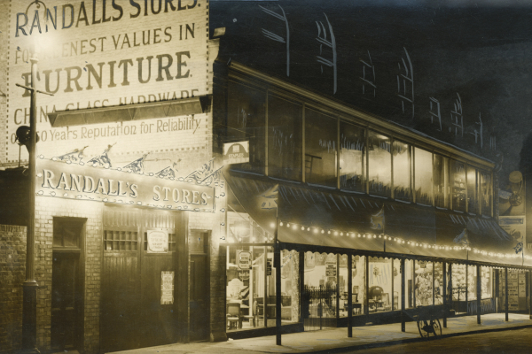 Image on an old shopping store