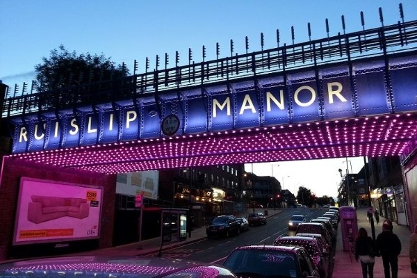 View of Ruislip Manor bridge