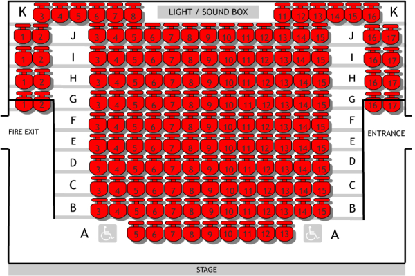 Compass Theatre seat plan