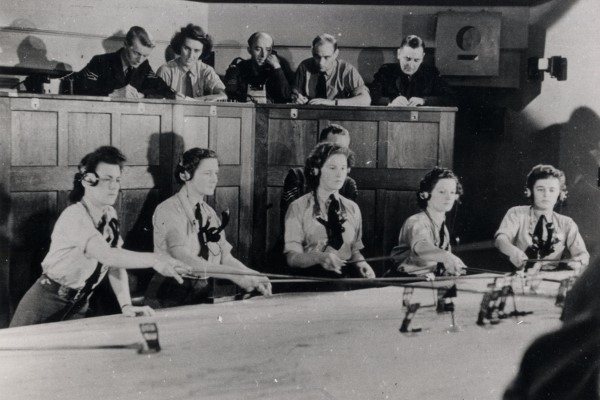 Group of woman in a operations room