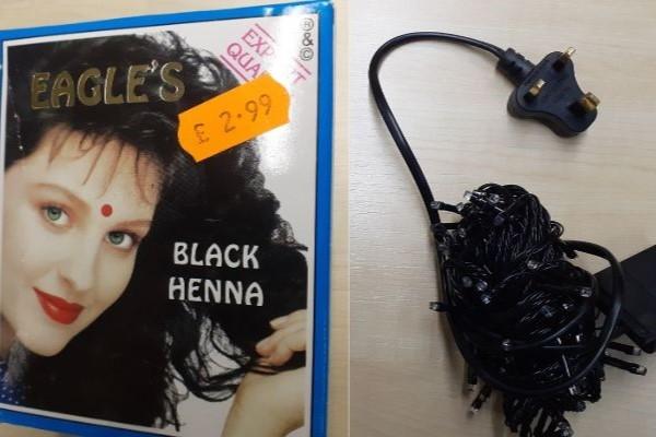 unsafe cosmetics and electricals seized in Hayes