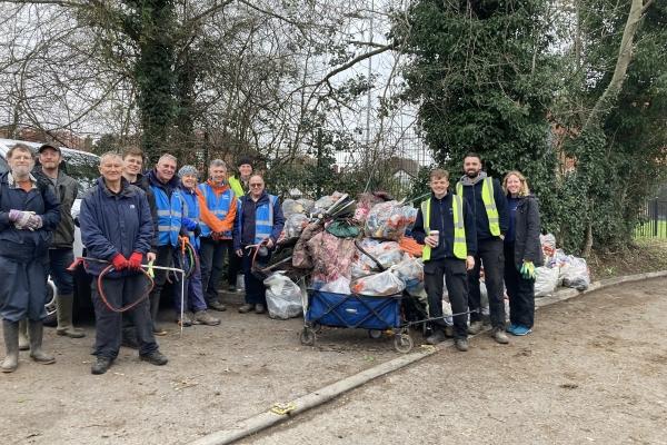 The Woodlarks and Waders volunteers group
