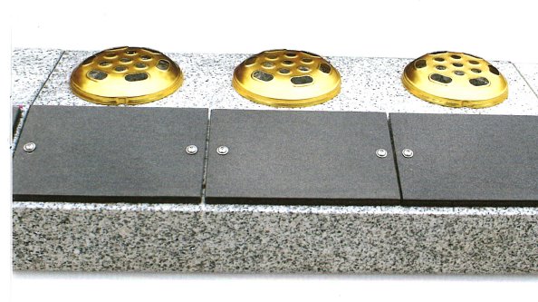 Photo of memorial kerb vases