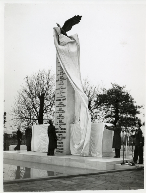 Polish air force memorial unveiling