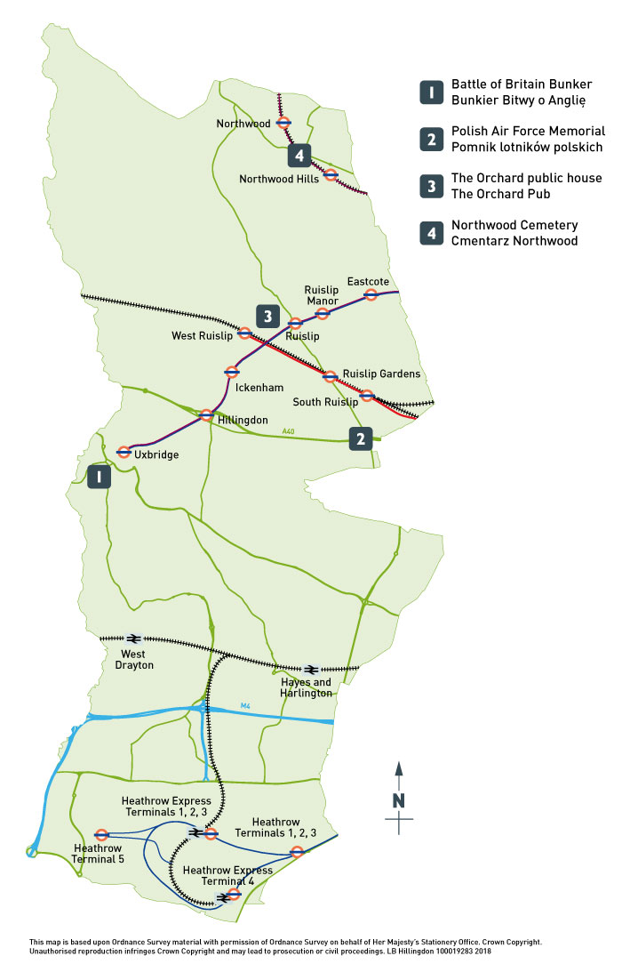 Polish Heritage Trail map